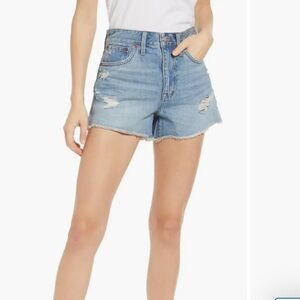Madewell Relaxed Fit Deconstructed Shorts